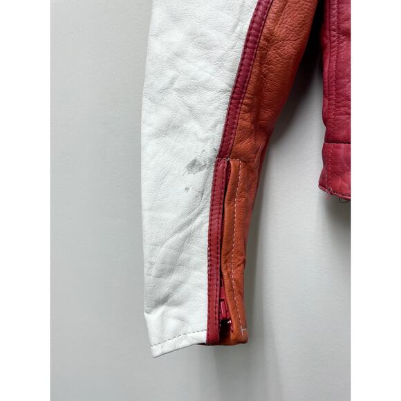 GENUINE LEATHER nascar Racing jacket Women size small - Picture 5 of 12